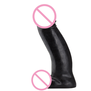 Vendita calda giocattolo del sesso para mujer <span class=keywords><strong>16</strong></span> pollici realistico enorme nero <span class=keywords><strong>dildo</strong></span> - Product Image 1