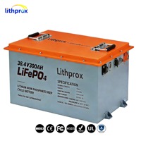 Baterai LiFePO4 38,4V 100Ah dengan Bluetooth dan pemanas terpasang untuk mobil golf dan sistem penyimpanan tenaga surya off-grid