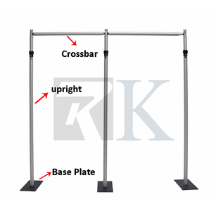 Tubo portatile e drappo regolabile tubo quadrato <span class=keywords><strong>tenda</strong></span> per matrimonio 2 volte plea tende - Product Image 2