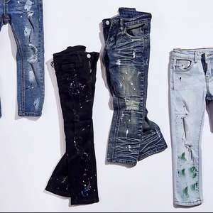 Jeans slim/skinny en denim pour garçons, pantalon pour tout-petits, boutique de vêtements pour garçons - Product Image 4