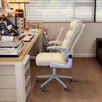Chaise de bureau confortable pour longues sessions, chaise pivotante pour ordinateur et jeux à domicile avec dossier pour salle d'étude