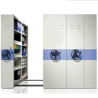 Armoire de classement mobile professionnelle moderne en acier avec étagères de rangement pour archives commerciaux et espace optimisé