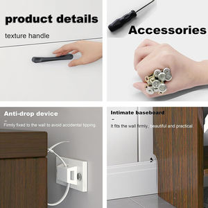 カスタム卸売 モダン インテリア リビングルーム 玄関 収納 シューズキャビネット ヨーロッパスタイル 3層 フラップ式 靴箱 - Product Image 6