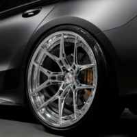 Jantes BZY forgées en 2 parties, chrome poli, 5x114.3 5x110 5x120, 17 18 19 20 21 22 pouces, concaves profondes, pour voitures BMW Audi GTR C7 C8