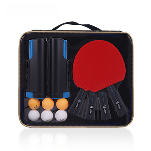 Loki High-quality Table Tennis Racket Set <strong>Custom</strong> <strong>logo</strong> 4 Rackets 6 <strong>Balls</strong> with <strong>Net</strong> Table Tennis Racket - Product Image 3