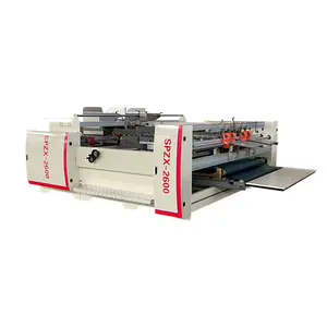 2200mm Semi-Automatique Folder Gluer Machine manuel alimentation double pièces