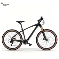 Vélo de montagne en fibre de carbone 27 vitesses avec suspension pneumatique, vélo de course tout-terrain pour hommes et femmes