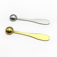 Cuillère doseuse EsticK 304 en acier inoxydable, design moderne et écologique, argentée, 2,5 ml, avec fouet et bol pour poudre de matcha