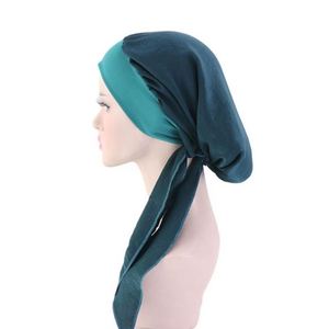 Bonnet en soie avec bande à nouer, turban, bonnet pour femmes, pour dormir toute la nuit, réglable et réutilisable, cadeau promotionnel - Product Image 4
