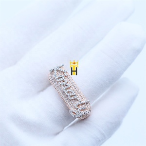 Double Plated Custom Icy <strong>Name</strong> <strong>Ring</strong> <strong>Personalised</strong> Hip Hop Full Iced Out Jewelry Letter <strong>Ring</strong> - Product Image 4