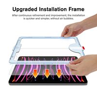 Protecteur d'écran en verre trempé Paperfeel compatible avec l'iPad Pro 11 Air 5th/4th Draw comme papier avec surface mate EZ Kit