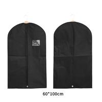 Manteau de vêtements personnalisé OEM ODM de l'usine sac de rangement anti-poussière pour costume chambre armoire couvre-vêtements non tissés avec fenêtre visuelle