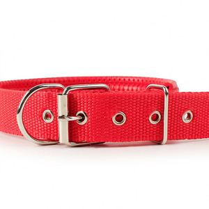 Collier pour chien en polyester avec logo personnalisé, boucle en métal, collier pour chien réglable personnalisé - Product Image 4