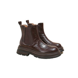 Femmes rétro décontracté mi-mollet pour <span class=keywords><strong>bottes</strong></span> Martin confortable fermeture éclair latérale respirant hiver caractéristiques fabricant en gros - Product Image 4