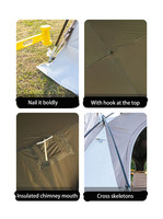 8-10 personnes grand espace pare-soleil étanche à la pluie pliant UV auvent dôme extérieur auvent chapiteau Camping Gazebo tentes