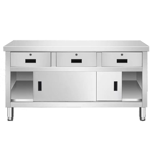 VICTORY KITCHEN Personnalisé Assemblage Facile Cuisine Table de Préparation des Aliments Banc en Acier Inoxydable Modèle VCT Autres Fournitures Hôtel Restaurant - Product Image 2