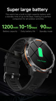 KC108 Reloj Inteligente con Pantalla TFT de 1.46 Pulgadas, GPS, Seguimiento de Actividad Física, Monitoreo de Frecuencia Cardíaca, Compatible con Mapas Fuera de Línea y Respuesta a WhatsApp
