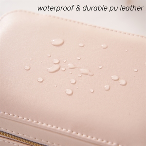 New bán buôn nhung cá nhân lưu trữ đồ trang sức tổ chức nhỏ PU da tùy chỉnh du lịch biểu tượng hộp đồ trang sức - Product Image 3