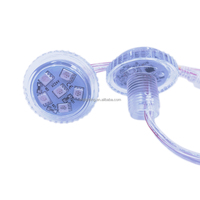 Éclairage LED RVB étanche pour manèges de fête foraine DC24V, type cabochon 45mm, pour l'amusement et les événements