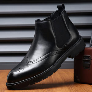 Chaussures de soirée pour hommes en cuir véritable, faites à la main, durables, antidérapantes, haut de gamme et confortables - Product Image 5