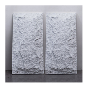 Màu Trắng Polyurethane đá tấm PU bọt 3D trang trí Đá Nhân Tạo cho các trang trí của khách sạn - Product Image 5