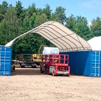 Auvents pour conteneurs maritimes à poutre simple de taille personnalisée pour équipement d'excavation
