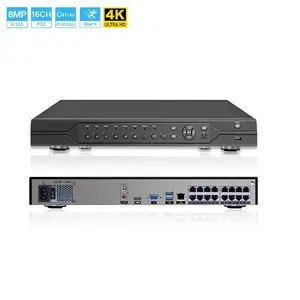 Хорошее качество, сетевой видеорегистратор Cctv 4K 8MP H.265 16 каналов 4K Poe Nvr