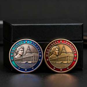 Moneda Conmemorativa de Metal Arquitectónica con Diseño Personalizado Profesional de Esmalte Suave en 3D - Product Image 2