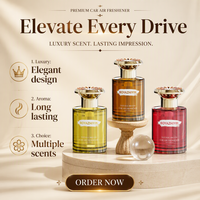 Diffuseur de parfum automobile haut de gamme en verre de 120 ml avec logo personnalisé, parfum longue durée, vente en gros