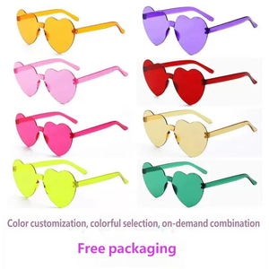 Hot Selling Colorful Heart Shaped <b>Sunglasses</b> Party Favors Kids Birthday Wedding Festival Event Supplies - Product Image 3