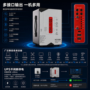 Estación de Energía LOXENY de 1100W y 1024Wh con Batería LiFePO4, Carga Solar MPPT, Onda Sinusoidal Pura, UPS, Generador Portátil para Obras de Construcción - Product Image 6