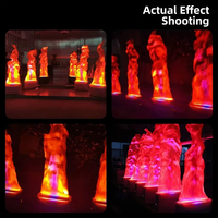 Vente directe fabricant : Lampe LED à effet flamme verticale grand format, Lampe brasero électronique pour fêtes et feux de camp, Éclairage de scène d'ouverture