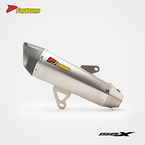 Sistema de Escape para Motocicleta de Acero Inoxidable con Coloración de Llama para Scooter <span class=keywords><strong>Zontes</strong></span> <span class=keywords><strong>Moto</strong></span> 150X, Precio de Fábrica al por Mayor de Forsound - Product Image 2
