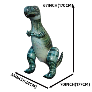 बड़े inflatatatorus rex डायनासोर खिलौना अद्भुत आउटडोर पानी स्प्रिंकलर बच्चों के लिए आंगन घास विशाल पशु खिलौना के लिए - Product Image 3