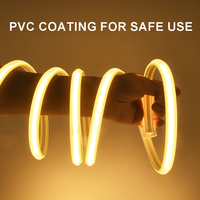 Bande LED COB Étanche IP65 110V 220V, Ruban Flexible CE RoHS 3000K 4000K 6000K