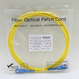 สายไฟเบอร์ออปติกคุณภาพดีชนิด SC Patch Cable Cord LSZH หัวต่อแบบสี่เหลี่ยมใหญ่ SC/UPC SC/APC สายจัมเปอร์ไฟเบอร์ออปติก - Product Image 2
