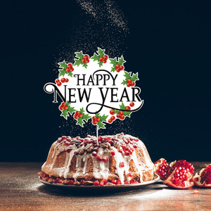 Nouveauté <span class=keywords><strong>2023</strong></span> : Décorations de gâteau Joyeux Nouvel An en papier pour <span class=keywords><strong>2023</strong></span> – Outils de décoration de gâteau du Nouvel An colorés XQA8028 - Product Image 2