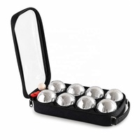Jeu de pétanque et de boules de jardin en acier au carbone pour la famille, 8 boules avec sac de transport pour les sports de plein air