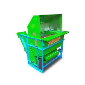 Trilladora agrícola portátil para el hogar, trilladora automática pequeña para arroz