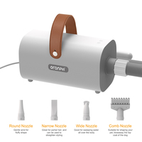 Tondeuse électrique pour chien avec aspirateur de toilettage 7 en 1, kit de nettoyage professionnel pour animaux de compagnie, outil de coupe