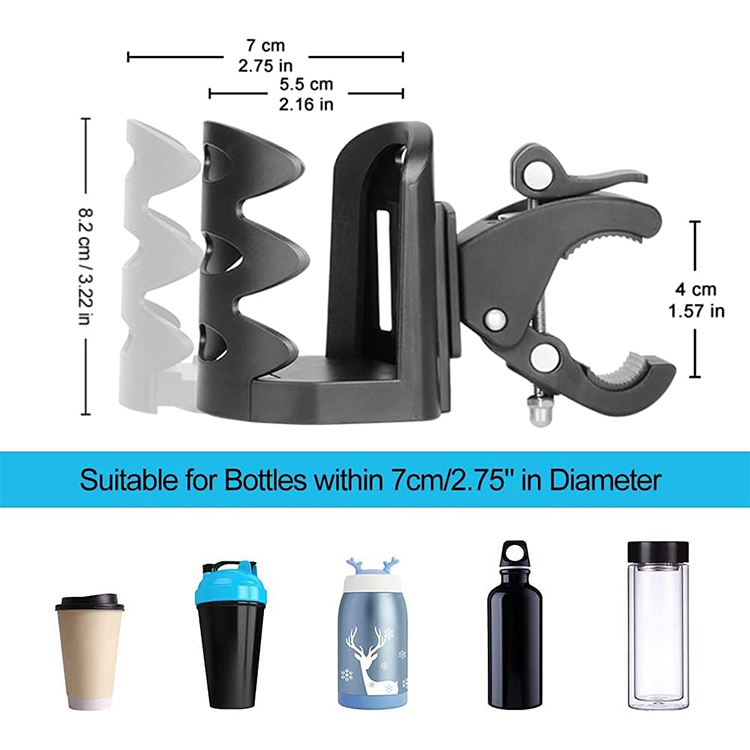 Multifunctional Car Water Cup Holder Tray - Abiram ABH1001-01 Universal Adjustable