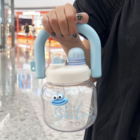Gourde portable pour enfants de 800 ml, grande capacité, sans BPA, réutilisable, avec paille, pour les voyages