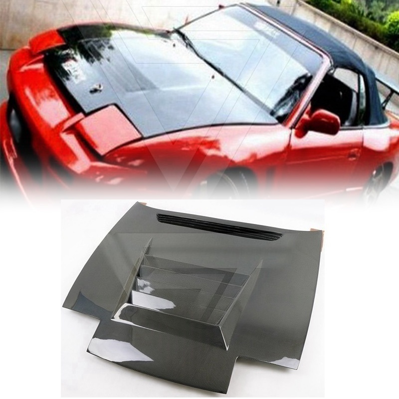 Dmax Style Carbon Fiber Hood for Nissan 180sx 1989-1994