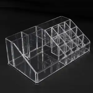 Cosmetic retail store acrylic display stand, 5 tiers black tattoo ink display shelf, permanent makeup pigment rack display