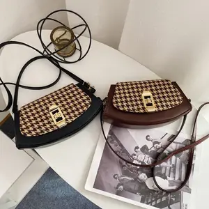 Sacs à main à carreaux pour femmes, sac à bandoulière, idéal pour les jeunes filles, très populaires, collection automne