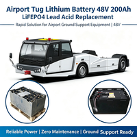 Batterie au lithium pour tracteur d'avion 80V 500Ah LiFePO4, remplacement de batterie au plomb-acide, pour tracteur de poussée GSE d'aéroport, couple élevé, aviation