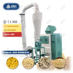 2023 sıcak satış mısır pirinç buğday bezelye mısır sorgum soyma makinesi için kuru ıslak Dehulling Dehusking siyah Gram darı mercimek