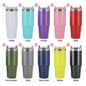 Vaso Térmico Rosa de 30oz con Popote, Personalizable con Logo, para Bebidas, Viajes al Aire Libre, Deportes, Vasos de Agua al por Mayor, Tazas Metálicas - Product Image 5