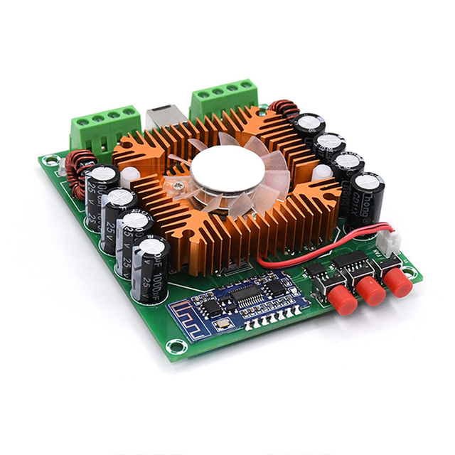 XH-A373 TDA7850H 4*50W Blue  tooth-Compatible 4-Channel HIFI Digital Audio BLT Amplifier Board Class AB  DC 12-14.4V