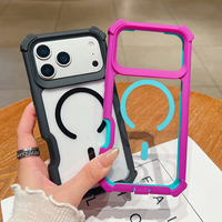 Coque transparente magnétique antichoc pour iPhone Air 17 14 13 12 11 Pro Max 16 15 Plus 17 Pro